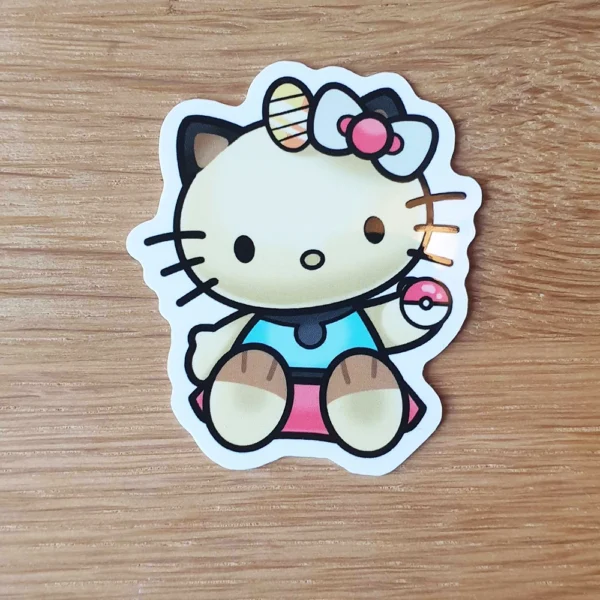 Hello Scratch Cat - Vinyl Sticker