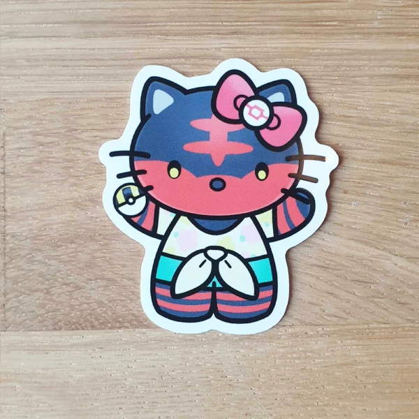 Hello Fire Cat - Vinyl Sticker